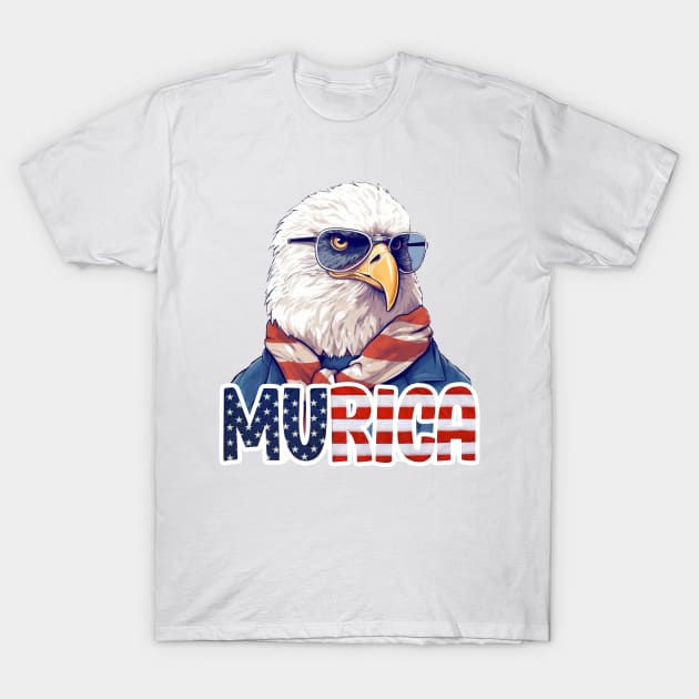 MURICA - Bald eagle number eight T-Shirt by mutu.stuff